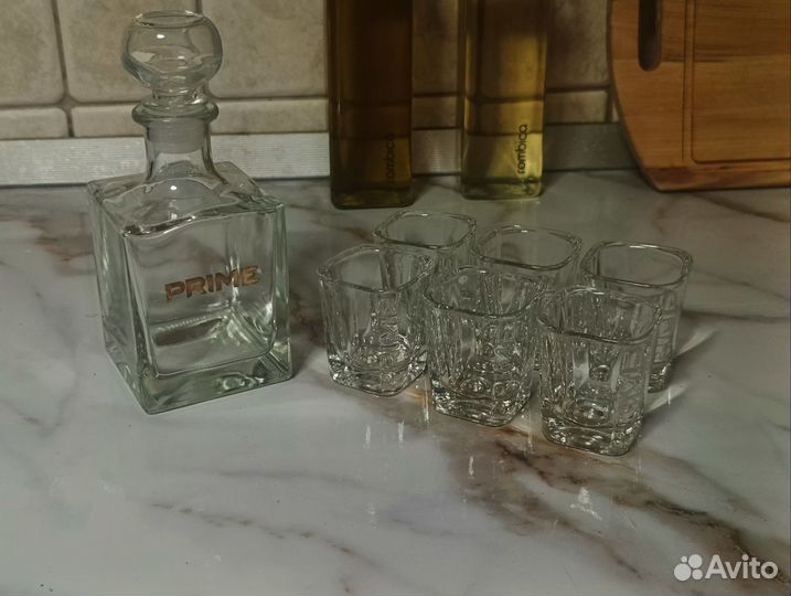 Набор 6 рюмок + графин Prime
