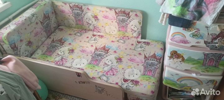 Детская кровать 110*70 раздвижная