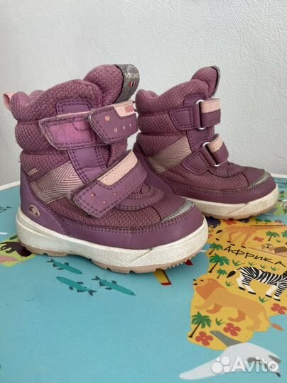 Зимние ботинки для девочки viking 22 размер