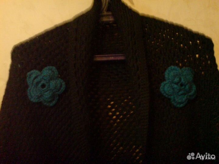 Шаль вязаная крючком 