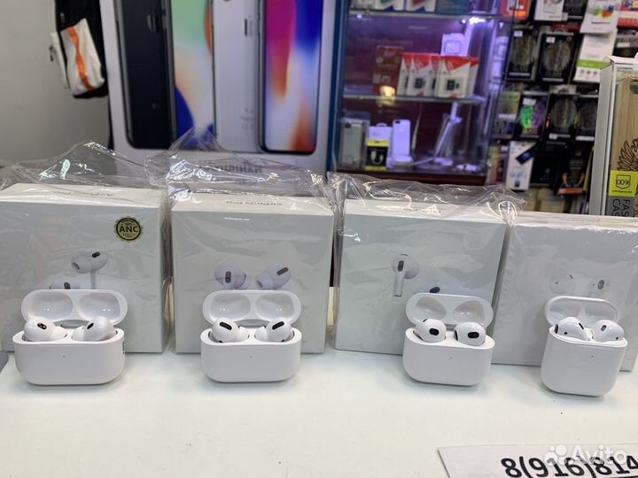 Наушники apple airpods 2,airpods3,pro 1и pro2