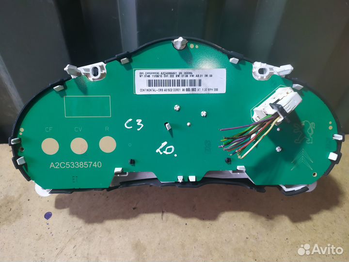 Щиток панель приборов ситроен с3 c3 2 поколение