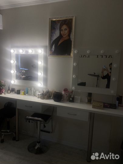 Гримерное зеркало с подсветкой