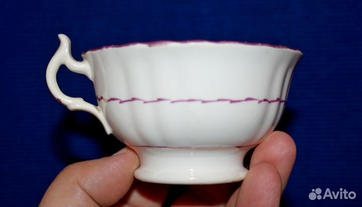 Чайная пара Англия Sunderland lustreware 19 век