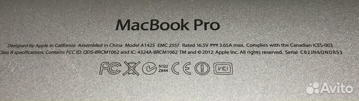 Macbook Pro 13 Late 2012 Retina (i5 2.5/8/128) №1