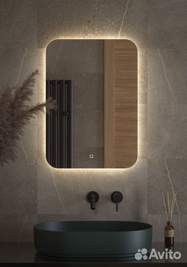 Зеркало с LED-подсветкой настенное opti defesto