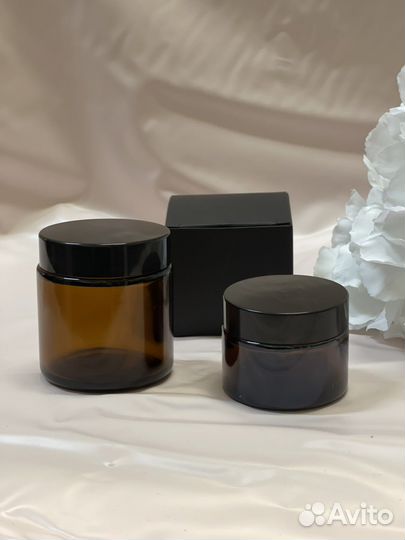 Банки стеклянные коричневые 50 мл опт/розница