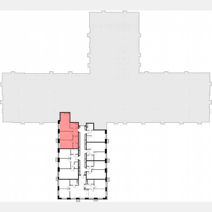 2-к. апартаменты, 61,6 м², 22/30 эт.