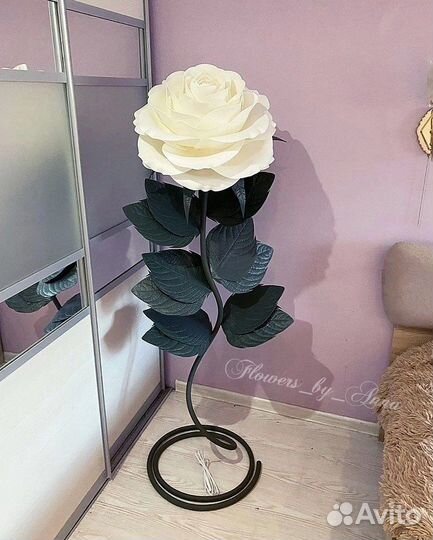 Роза - светильник напольный 