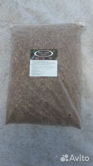 Молотая кора сосны 2л, 5л, 30л. Фракция 0-30мм