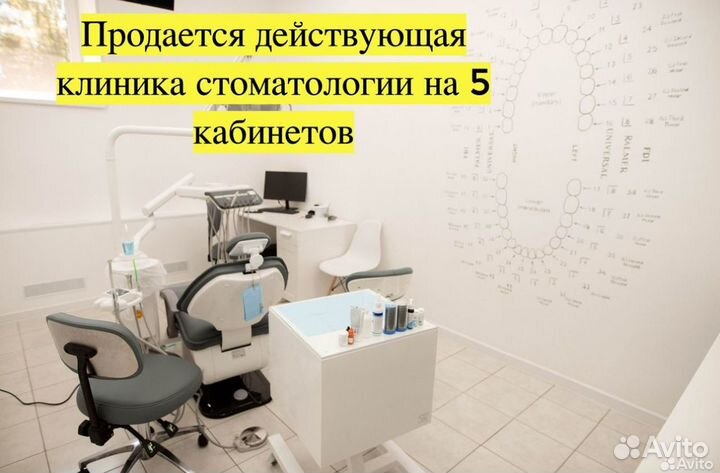 Действующая стоматология на 5 кабинетов, Казань