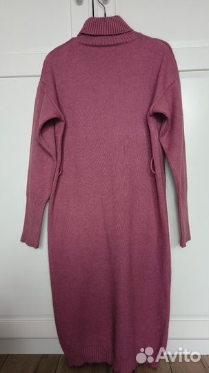 Женское вязаное платье свитер