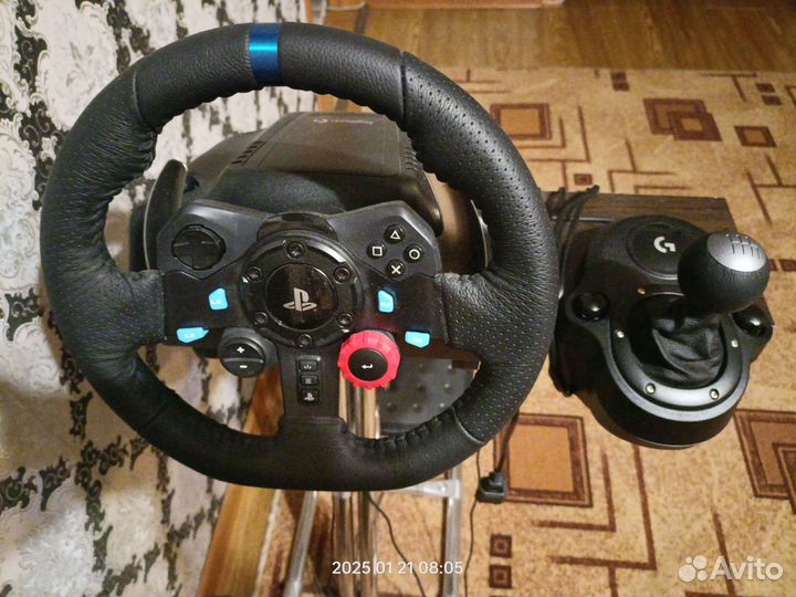 Игровой руль Logitech g29 с кпп и стойкой