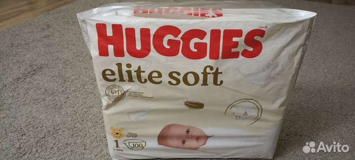 Подгузники huggies elite soft 1
