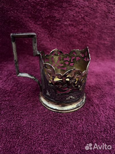 Подстаканник серебряный