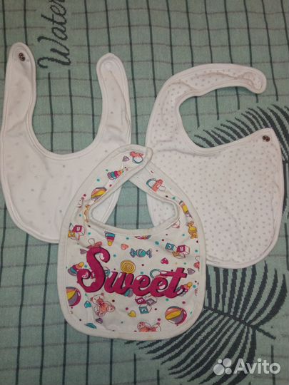 Платочки хлопок и слюнявчики