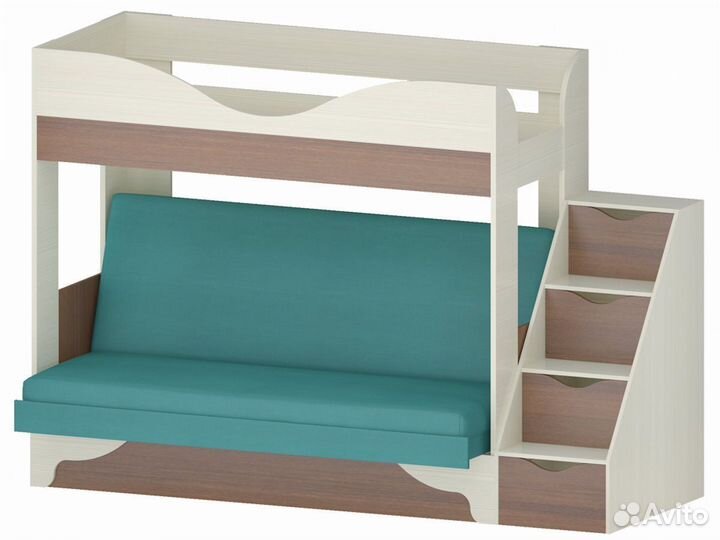 Кровать-диван Латте 77-01 двухъярусная
