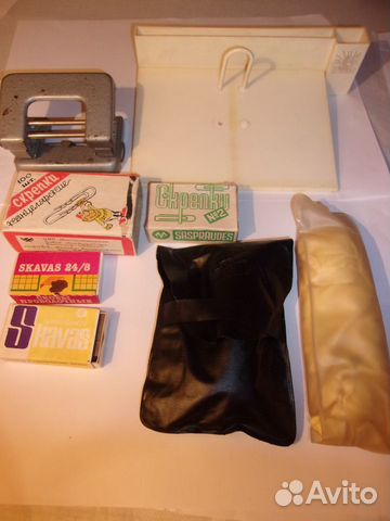 СССР скрепки скобы дырокол копирка точилки