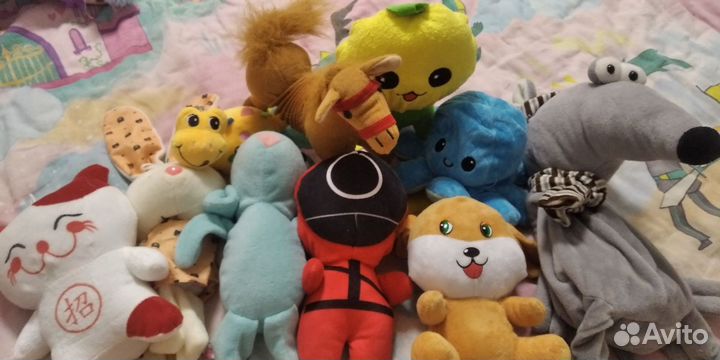 Игрушки пакетом мягкие