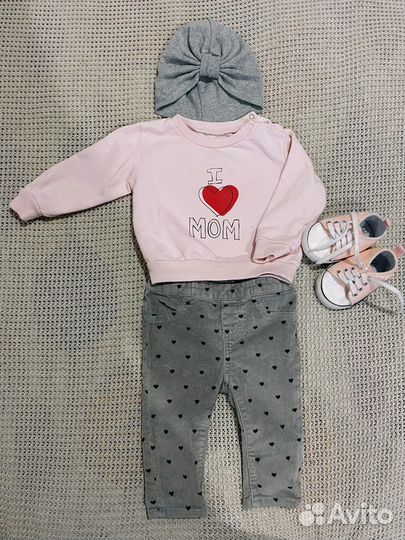 Продам платья, джинсы, кофты на девочку 74