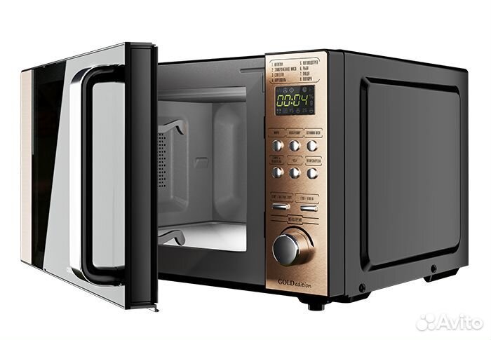Микроволновая печь Centek CT-1574 (чёрный/золотой)