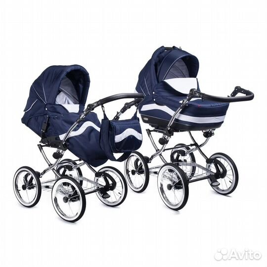 Коляска 2 в 1 «marsel classic navy blue»