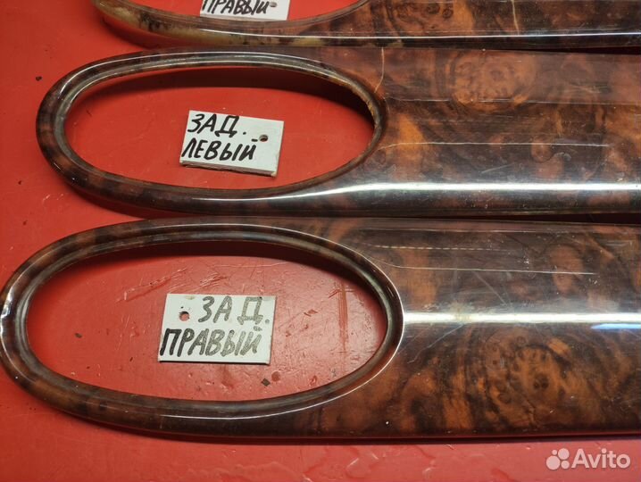 Деревянная накладка карты двери Jaguar XJ X308