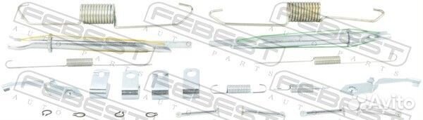 Монтажный комплект барабанных колодок mitsubish