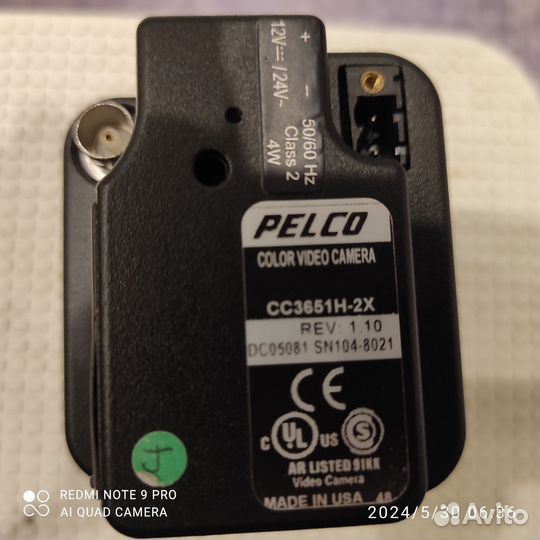 Камера Pelco CC3651H-2X 1/3 in