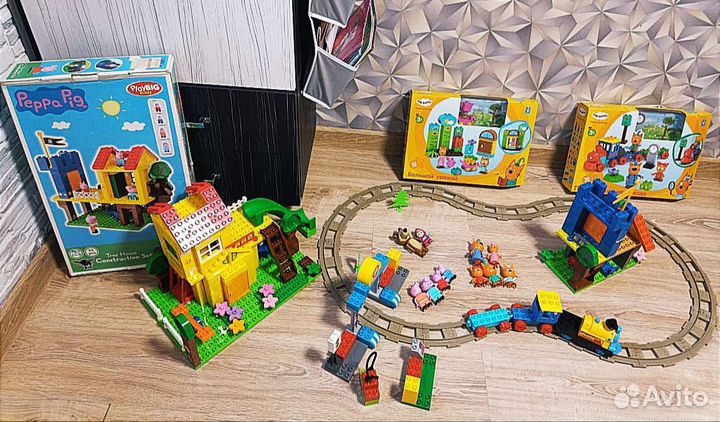 Лего свинка Пеппа, Маша и медведь, Три кота