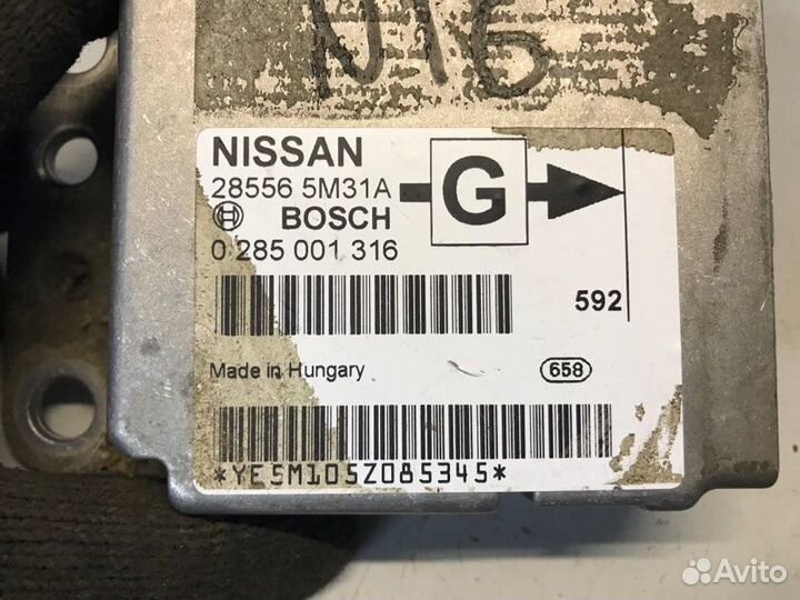 Блок управления AIR BAG Nissan Almera N16 седан