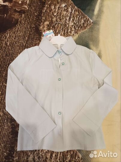 Блузка для девочки 128 школьная