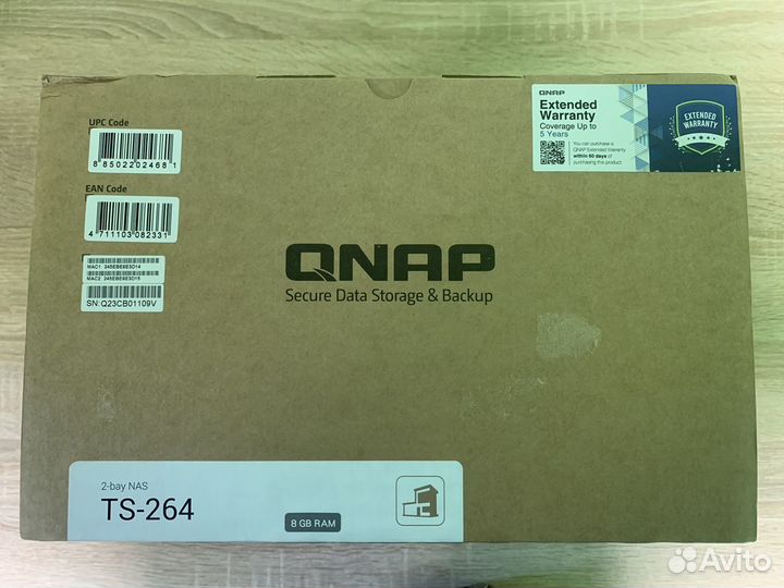 Сетевое хранилище qnap TS-264 Nas DDR4 8 Гб