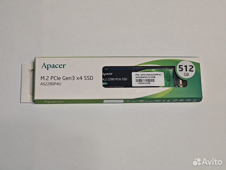 Накопитель SSD M.2 Apacer AS2280P4U 256gb