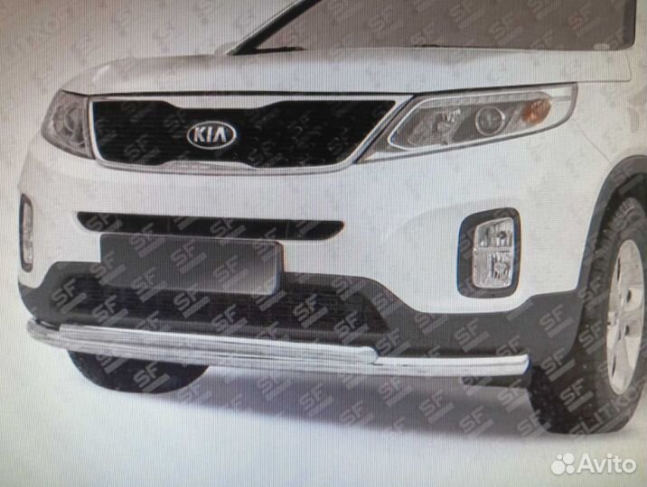 Защита переднего бампера kia sorento