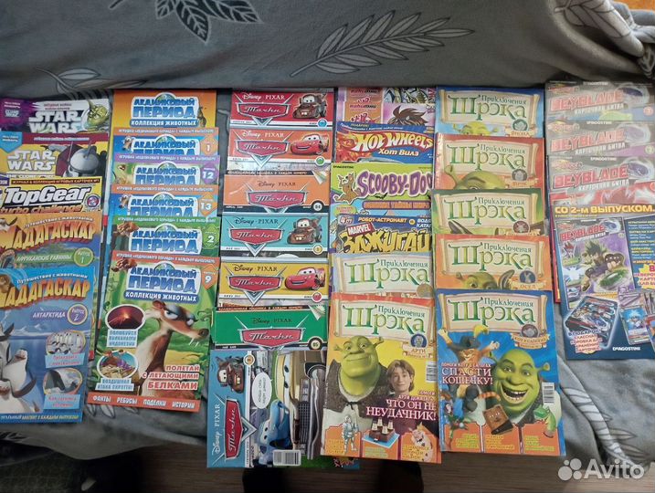 Журналы по всем коллекциям: Шрек, Скуби Ду, Смешар