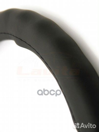 Оплётка на рулевое колесо черная (39-41 см) (кожа)