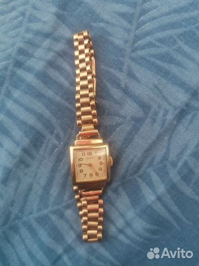 Золотые часы женские бу СССР