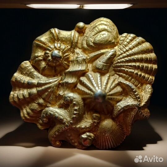 Ракушка брошь Agatha