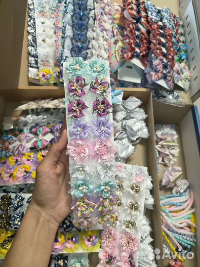 Маленькие бантики на хвостики для малышей