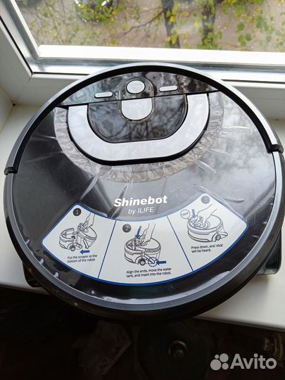 Робот-полотер iLife Shinebot W400 RUS черный