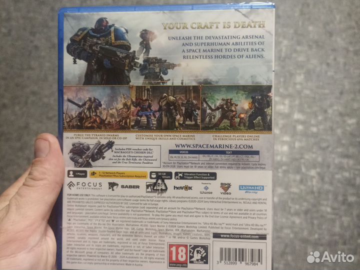 Space Marine 2 PS5 диск новый русская озвучка