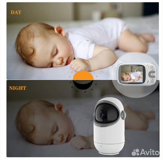 Видеоняня поворотная Baby Monitor VB802