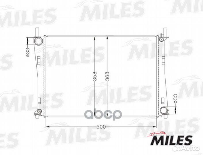 Радиатор двигателя acrb019 Miles