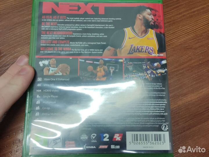 Диски на xbox ONE(S,X);NBA 2k19 NBA 2k20