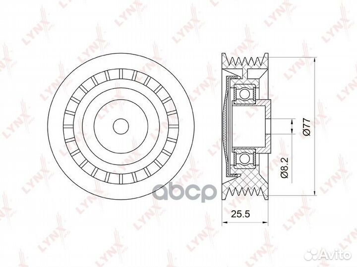 Ролик натяжной навесного оборудования PB5036 LY