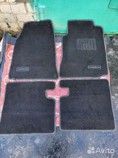 Автомобильные коврики ворсовые для toyota corolla