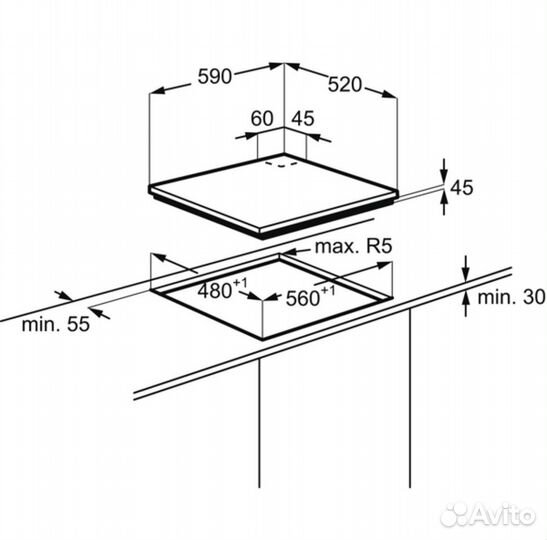 Варочная панель Electrolux gme263yk