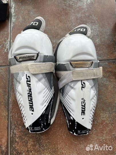 Налокотники и щитки хоккейные 7-9 лет bauer