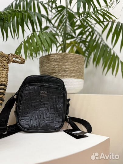 Мужская кожаная сумка через плечо